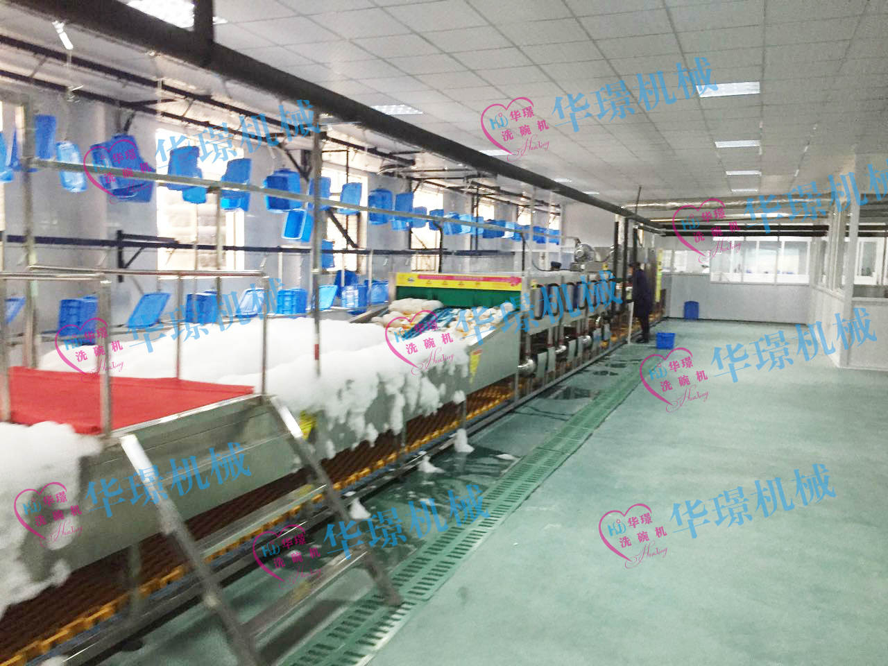 大型全自动洗碗机流水线